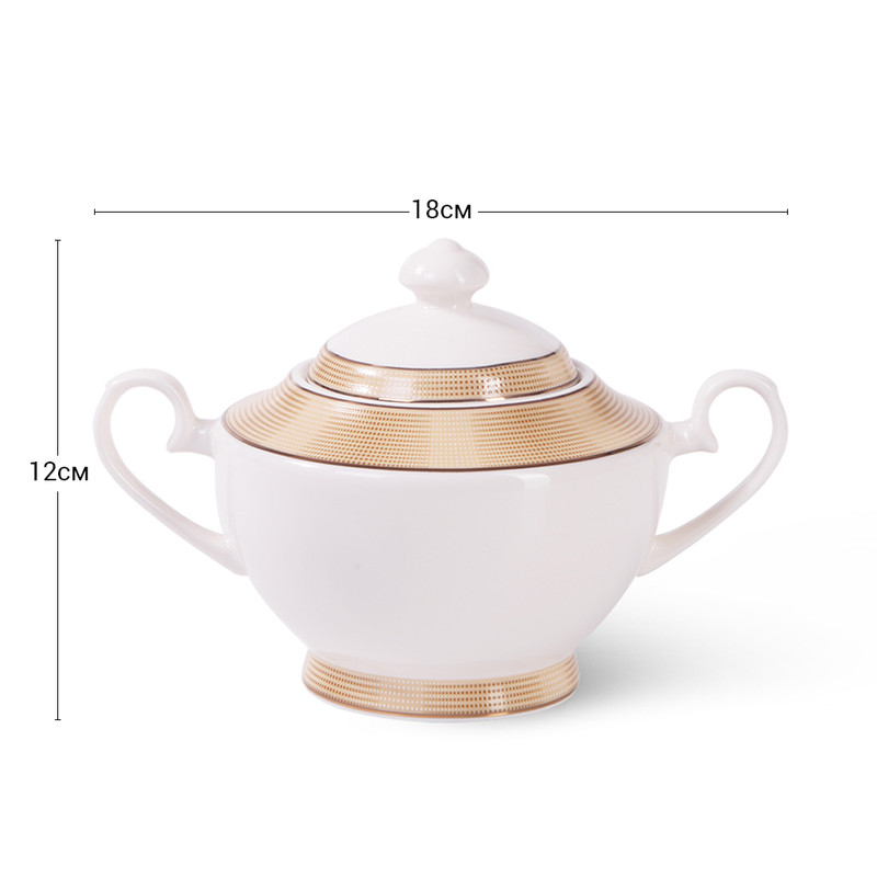 Fissman Sugar Bowl Versailles 500ml (Porcelain)