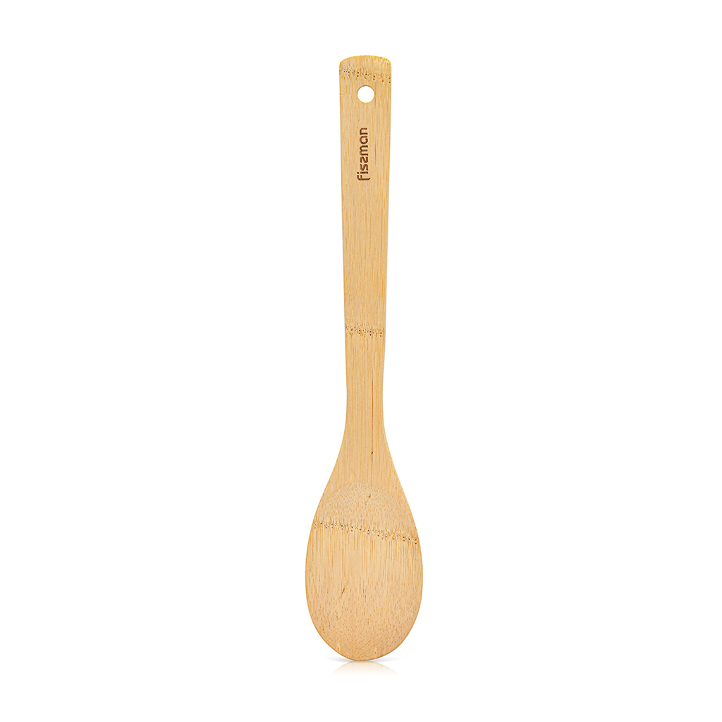 Fissman Bamboo Serving Spoon, Wood Serving Spoon - Heat Resistant 30x6cm