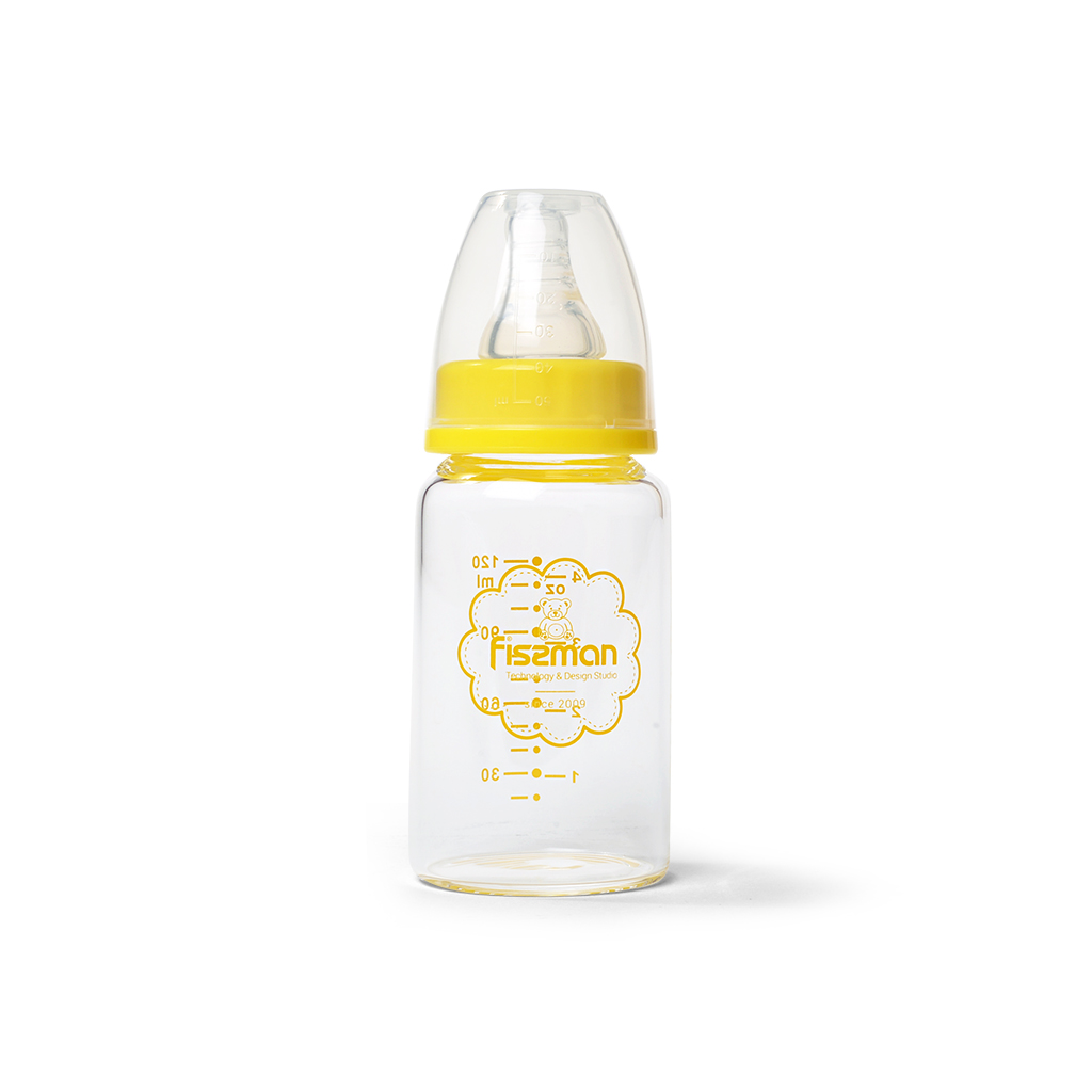 Fissman Feeding Bottle 120ml (Borosilicate Glass)