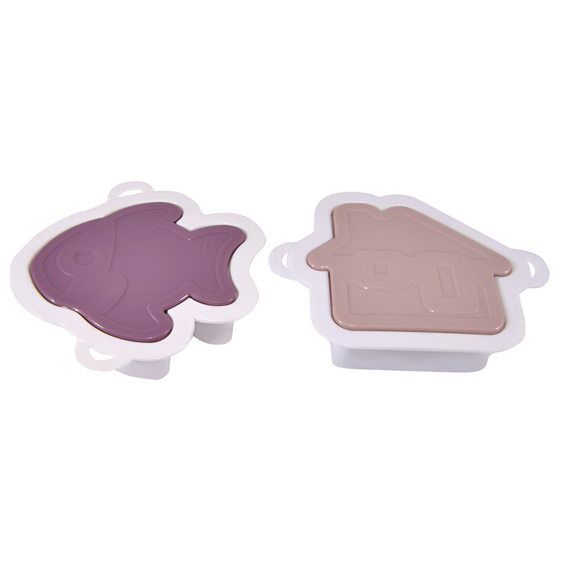 Fissman Set of 2 Plunger Cookie Or Fondant Cutters (Plastic)