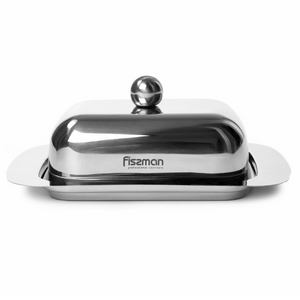 Fissman Butter Dish With Steel Lid 18x12x7cm (Stainless Steel)