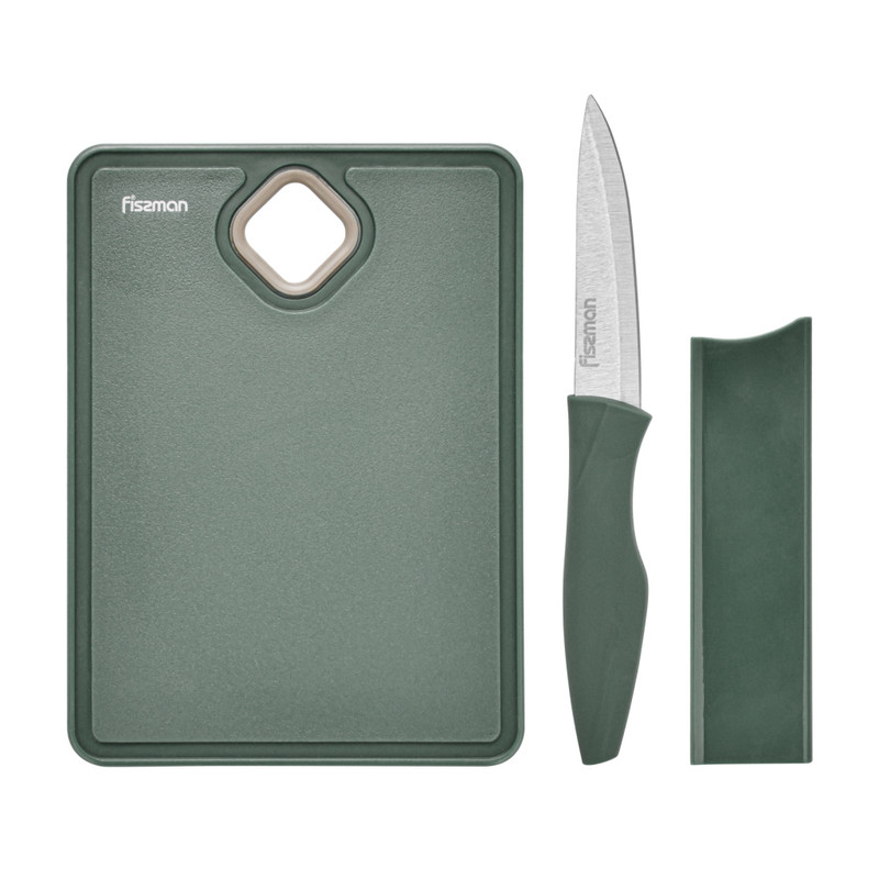Fissman Set of Knife With Small Cutting Board Chefs Gadgets Avocado (2cr13 Steel