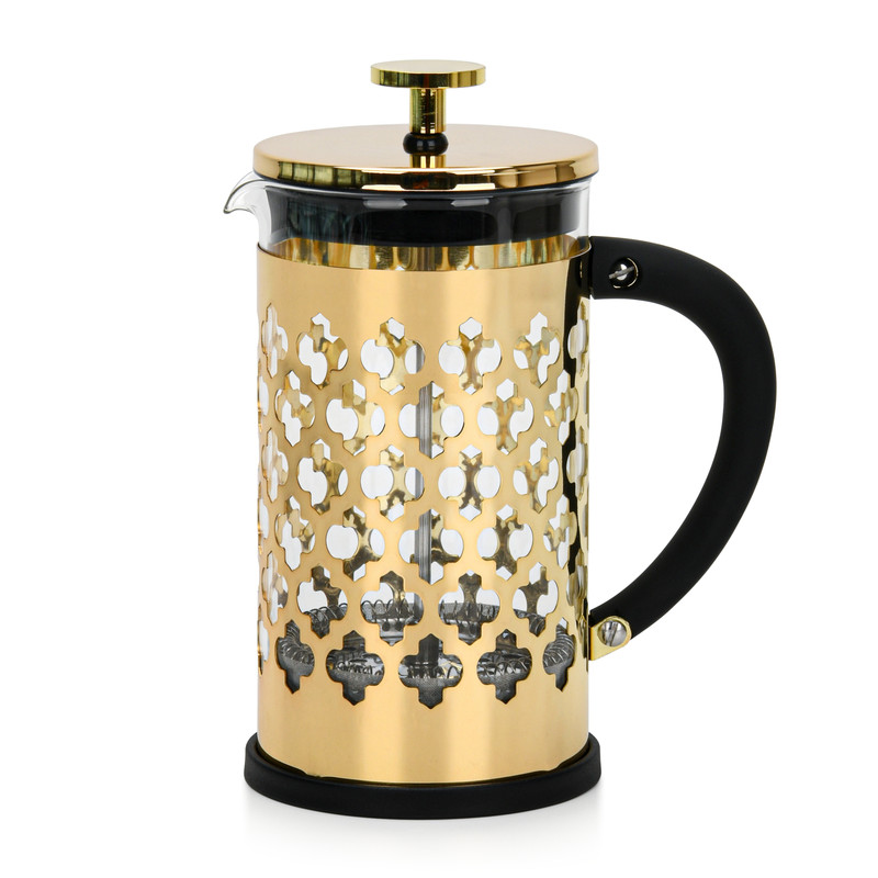 Fissman  French Press Coffee Maker 600ml With Gold Electroplating