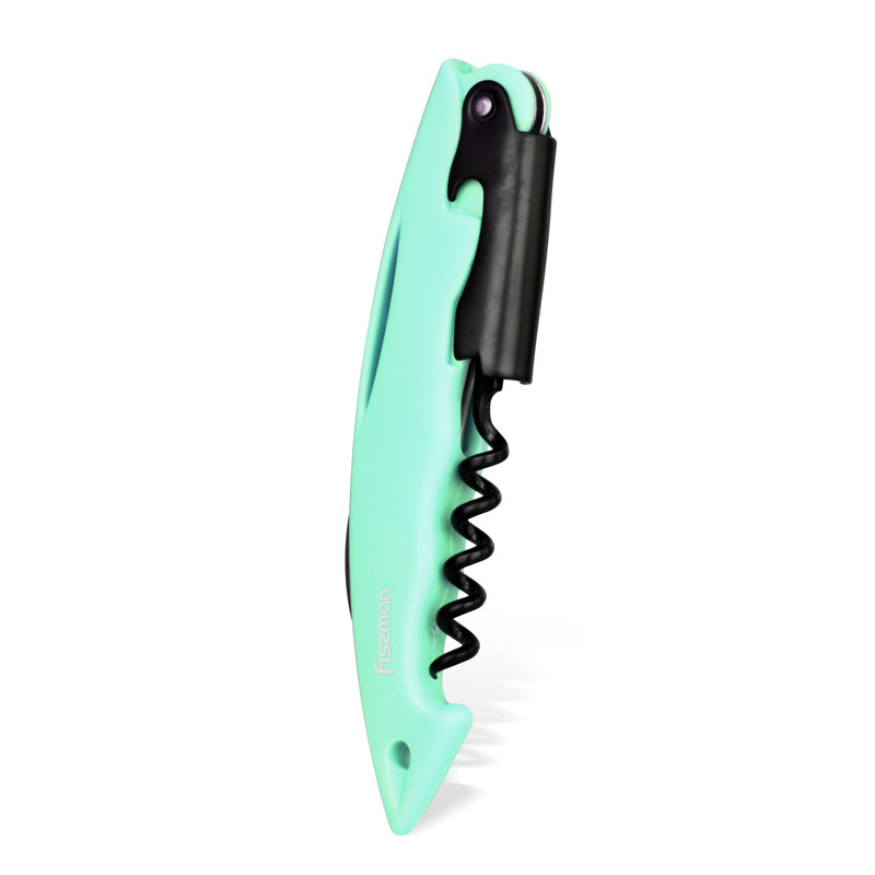 Fissman Stainless Steel Waiter's Friend Corkscrew Mint Green/Black 14cm