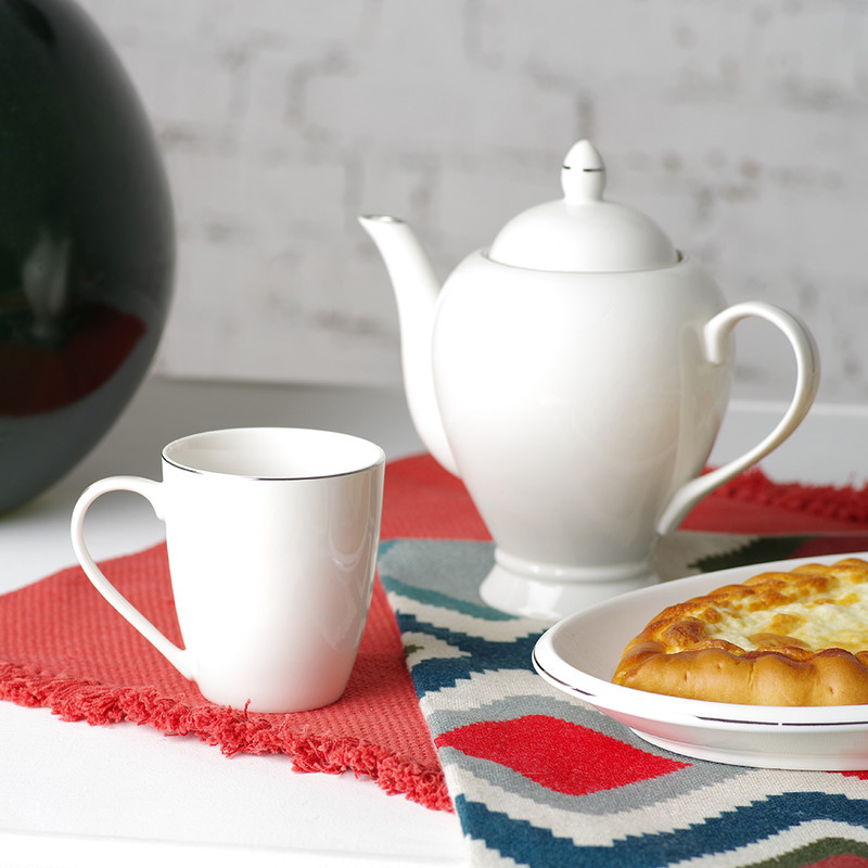 Fissman Teapot Aleksa 1100ml White (Porcelain)