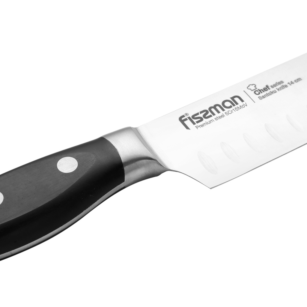 Fissman Santoku Knife Chef 14cm (5cr15mov Steel)