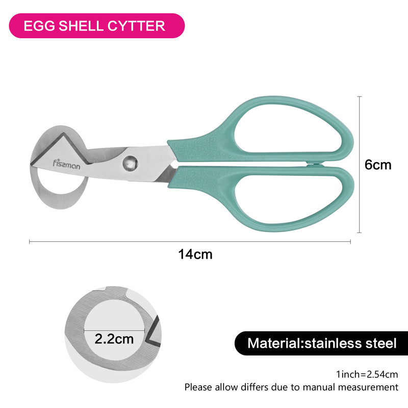 Fissman Quail Egg Scissors Mint Green 14x6x1cm