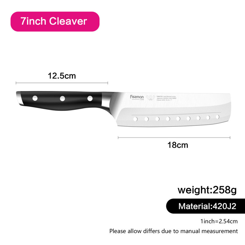 Fissman 7'' Cleaver Knife Takatsu (420j2 Steel)