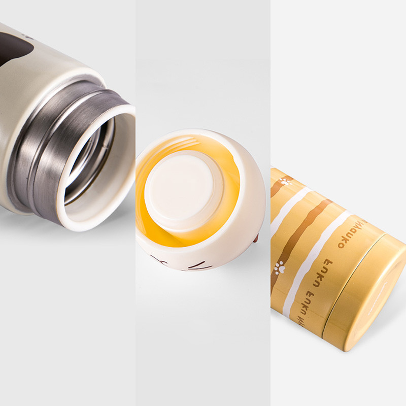 Fissman Double Wall Vacuum Bottle 250ml Cat (Stainless Steel)