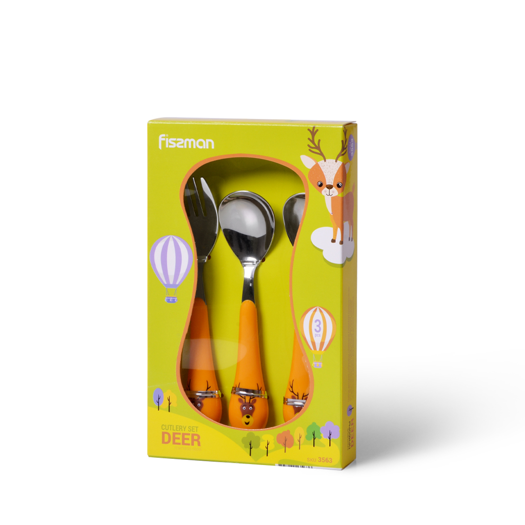 Fissman Cutlery Set Deer 3 Pcs (Stainless Steel)