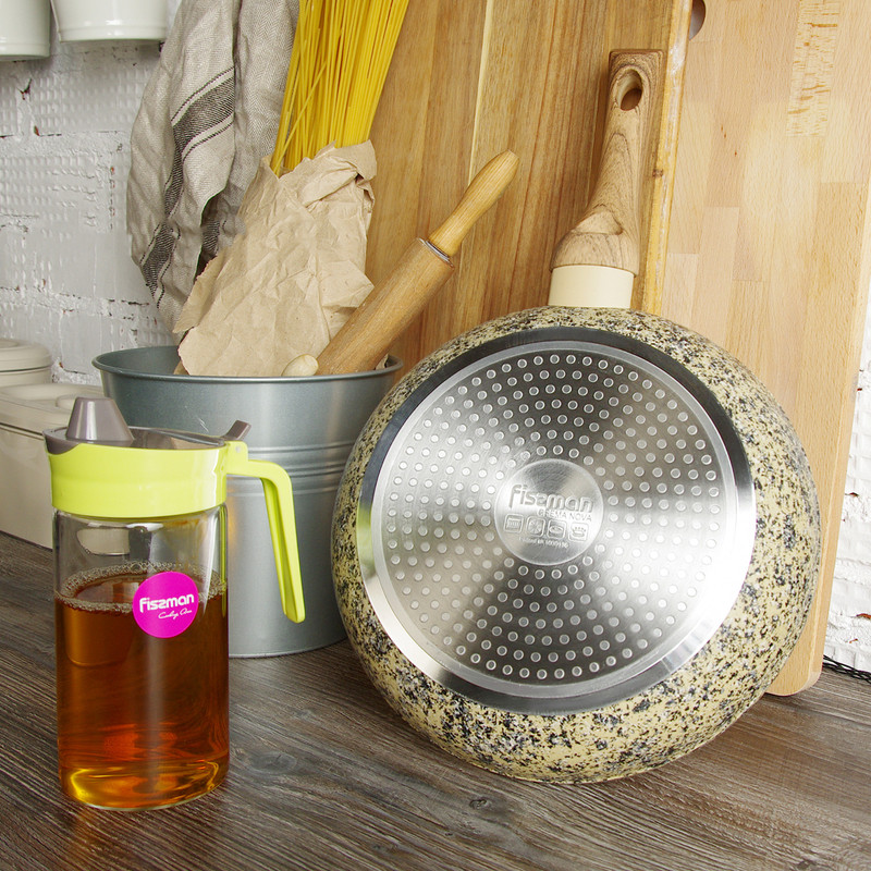 Fissman Frying Pan Crema Nova 24x4.9cm With Induction Bottom (Aluminium With Non