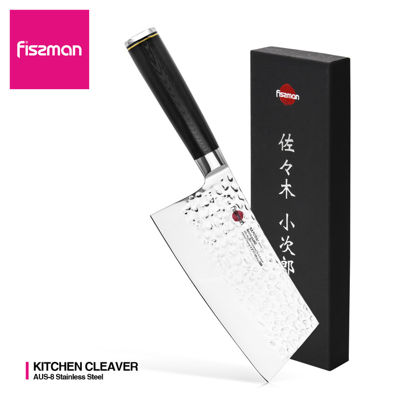 Fissman 6.8" Kitchen Cleaver Samurai Kojiro 17cm (Steel Aus-8)