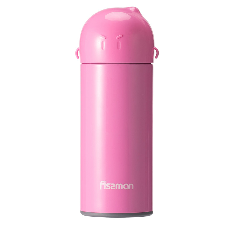 Fissman Double Wall Vacuum Bottle Boxing 300ml (Stainless Steel) Pink