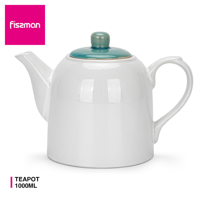 Fissman Teapot Celine 1000ml (Ceramic) Azure