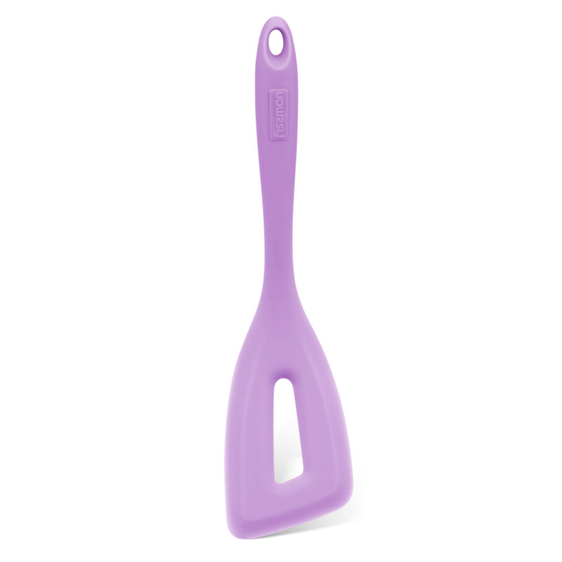Fissman Iris Series Silicone Slotted Spatula/Turner Purple 27cm