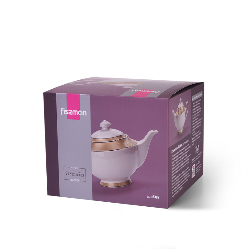 Fissman Tea Pot Versailles 1350ml (Porcelain)