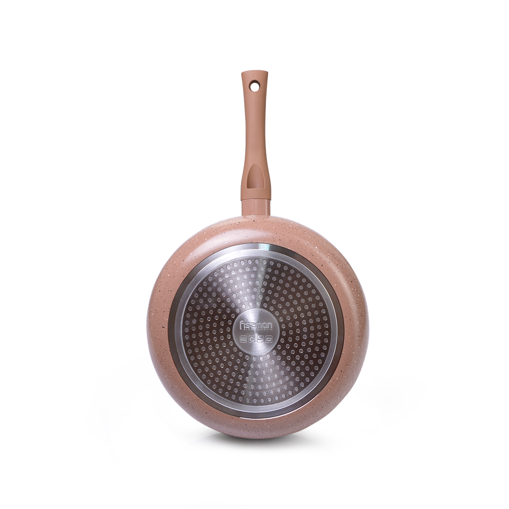 Fissman Deep Frying Pan Latte 24x6cm (Aluminum With Non-Stick Coating)