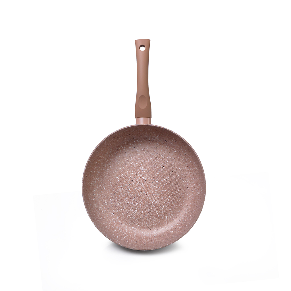 Fissman Deep Frying Pan Latte 24x6cm (Aluminum With Non-Stick Coating)