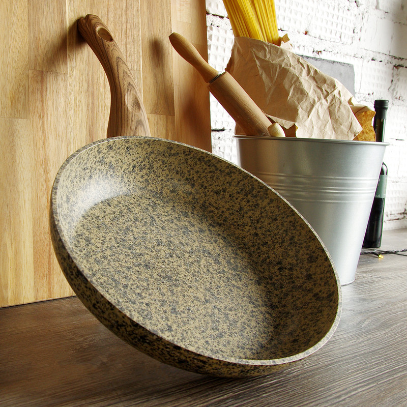 Fissman Frying Pan Crema Nova 28x5.4cm With Induction Bottom (Aluminium With Non