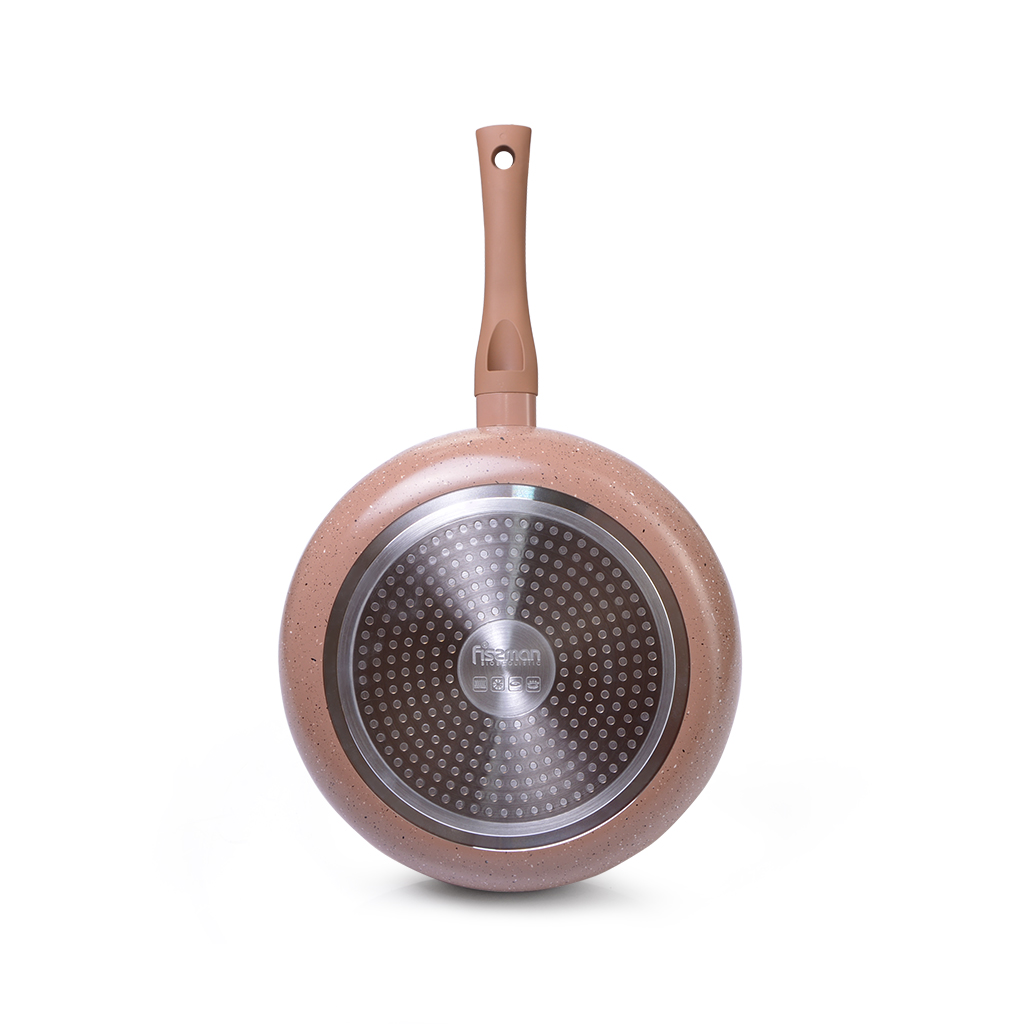 Fissman Deep Frying Pan Latte 26x7cm (Aluminum With Non-Stick Coating)