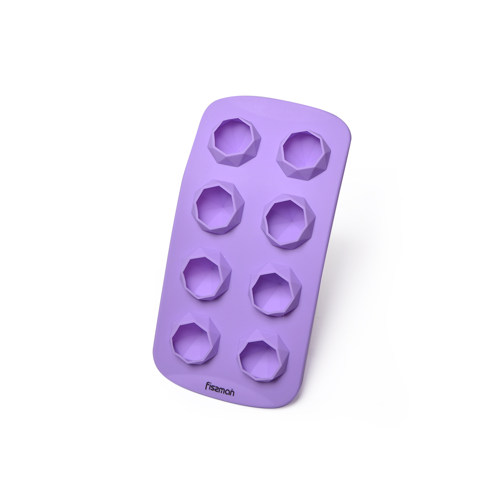 Fissman 8 Cups Ice Cube Mould Diamonds 21x10.5x2.5cm (Silicone)