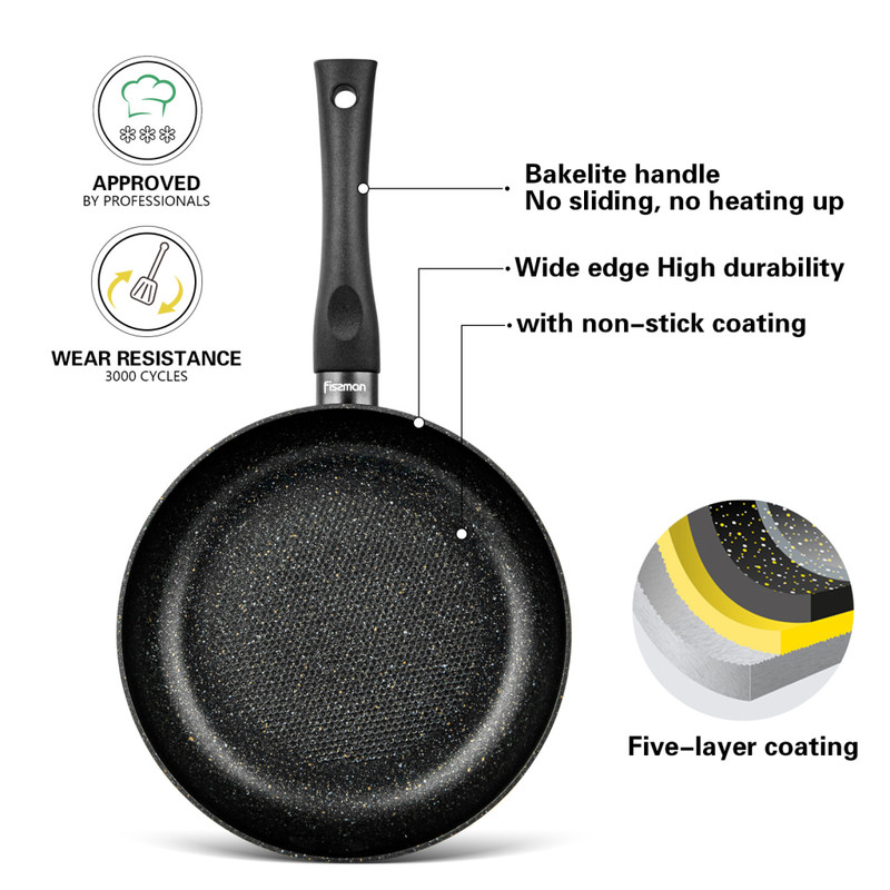 Fissman Deep Frying Pan Promo 28x7cm (Aluminum With Non-Stick Coating)