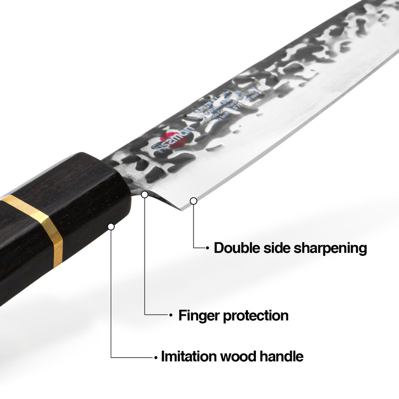 Fissman 5.5" Utility Knife Samurai Bokuden 14cm (Steel Aus-8)