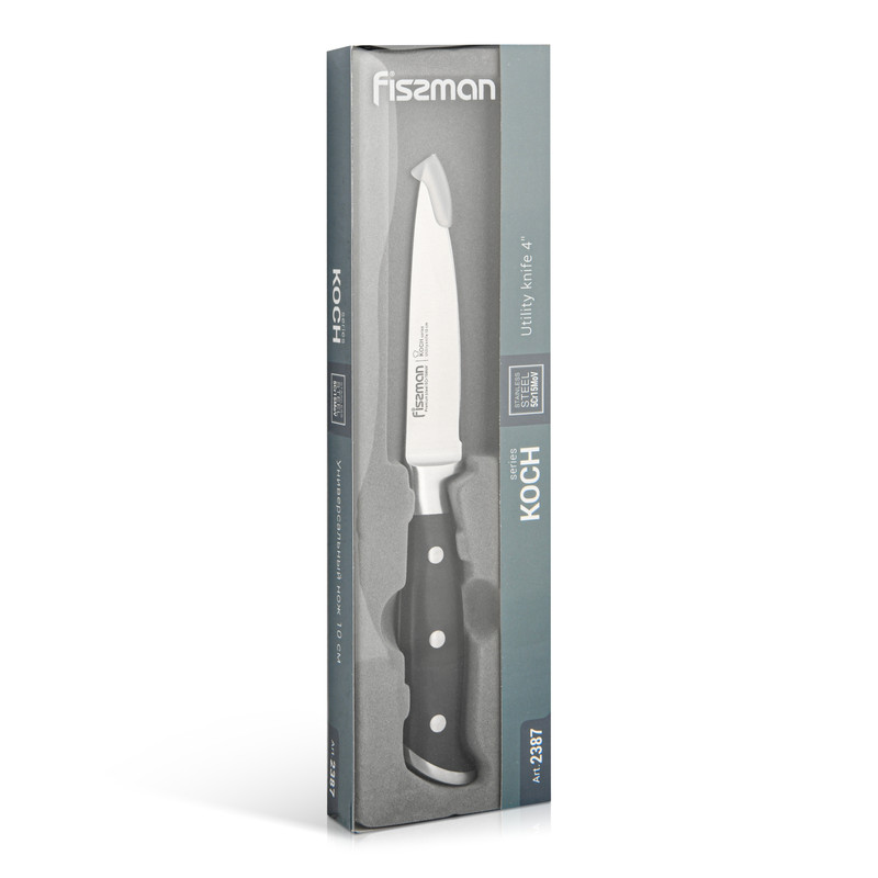 Fissman 4" Utility Knife Koch (5cr15mov Steel)