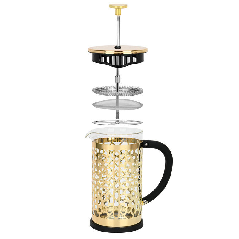 Fissman French Press Coffee Maker Arabica 1000ml (Borosilicate Glass)