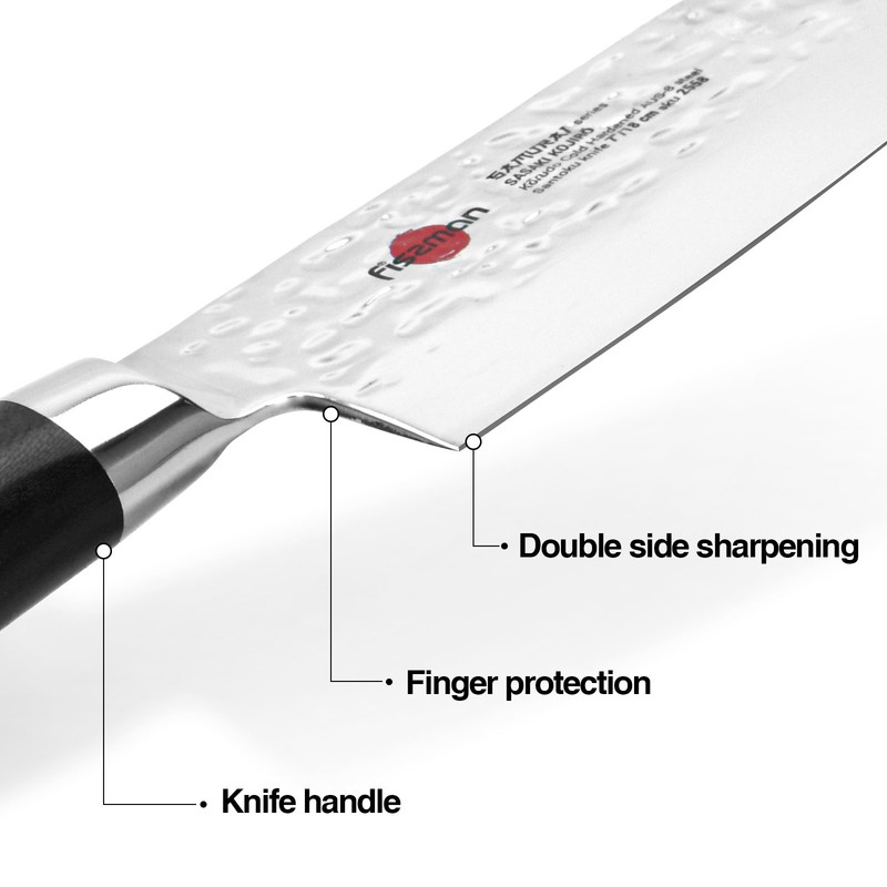 Fissman 7" Santoku Knife Samurai Kojiro 18cm (Steel Aus-8)