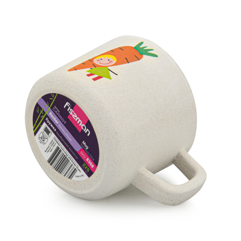 Fissman Mug Carrot 225ml (Bamboo Fibre)