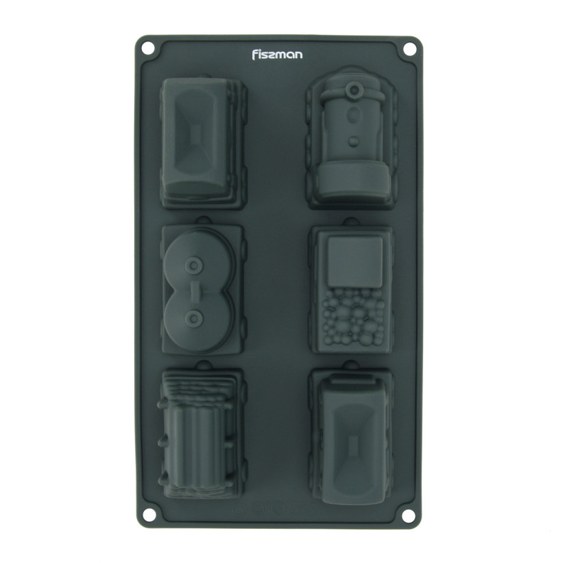 Fissman 6 Cups Cake Mold 30x17.5x5cm (Silicone)