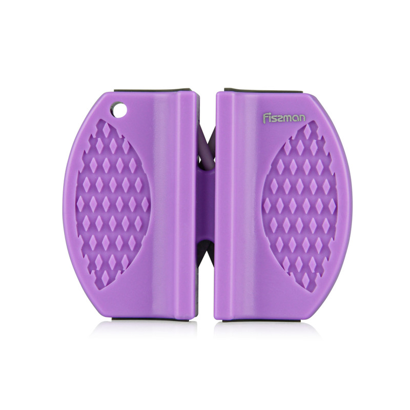 Fissman 2-Step Sharpening Knife Sharpener Purple 7.6x5.8x2.5cm