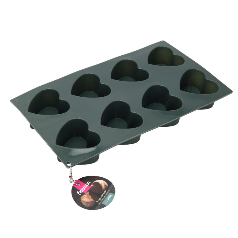 Fissman 8 Cups Cake Mold 28x17x3.5cm (Silicone)