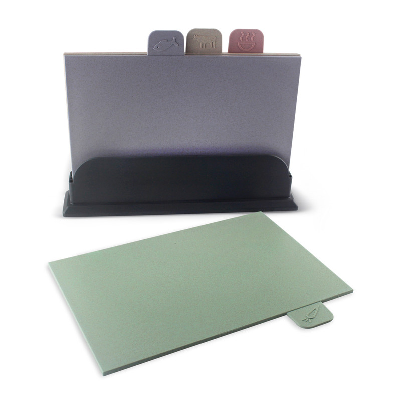 Fissman 4 Pcs Index Chopping Board Set 28x22cm (Plastic)