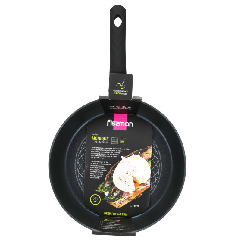Fissman Deep Frying Pan Monique 28x7.0cm With Induction Bottom (Aluminium With N
