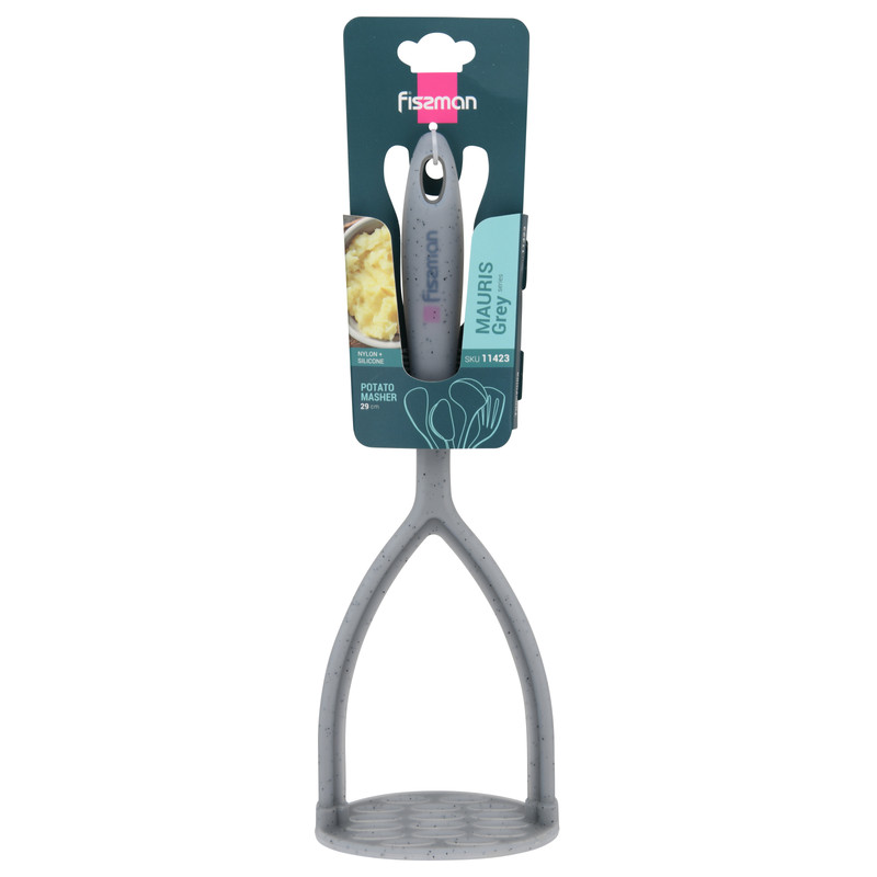 Fissman Potato Masher Mauris Grey 29cm (Nylon + Silicone)