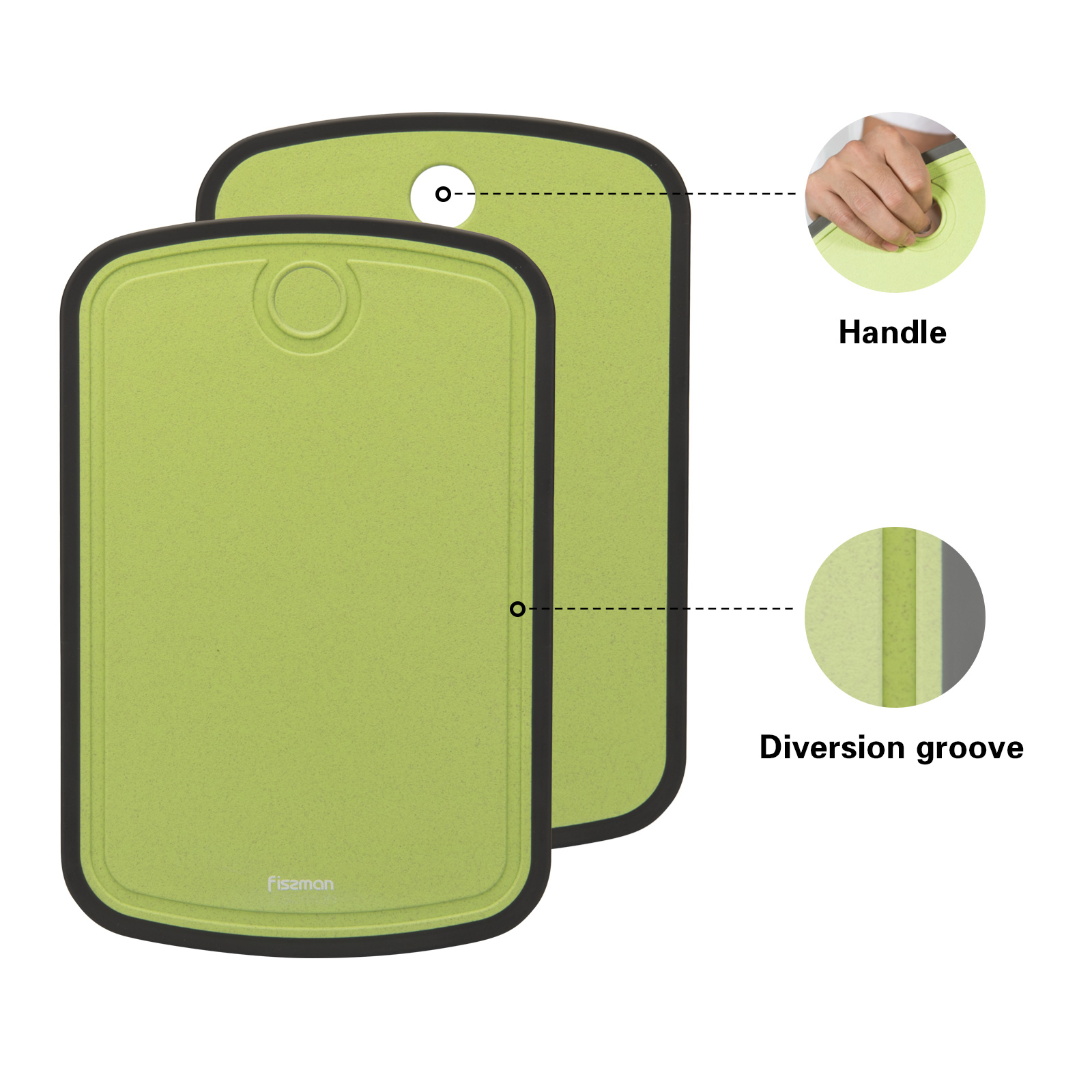 Fissman Cutting Board 35x22x08cm (Pp + Tpr)