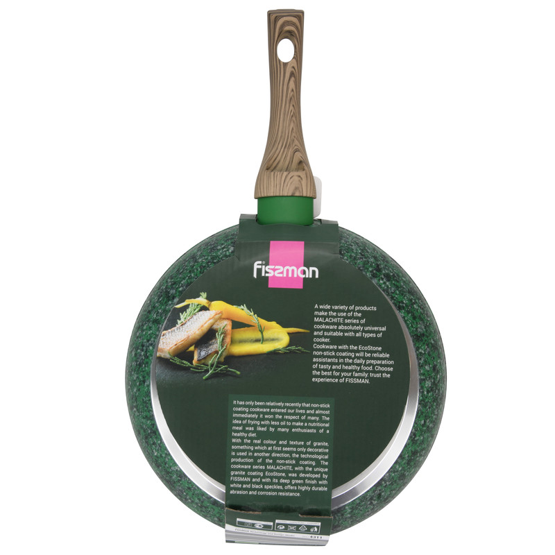 Fissman Frying Pan Malachite 24x4.9cm (Aluminum With Non-Stick Coating)