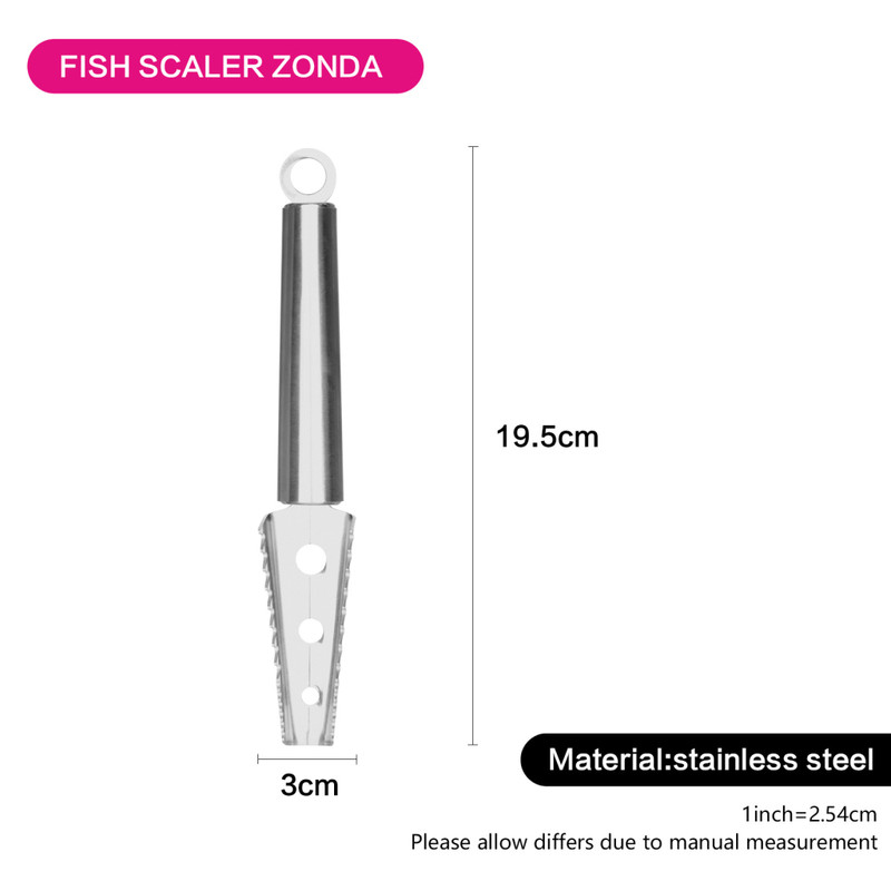 Fissman Fish Scaler Zonda 19cm (Stainless Steel)