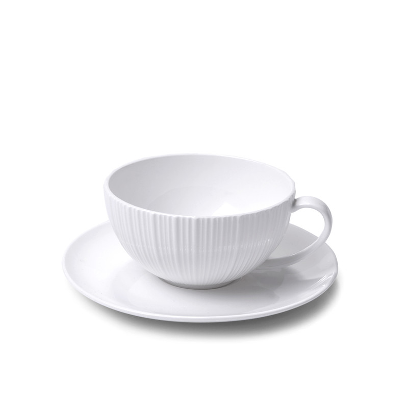 Fissman Cup And Saucer Elegance White 250ml (Porcelain)
