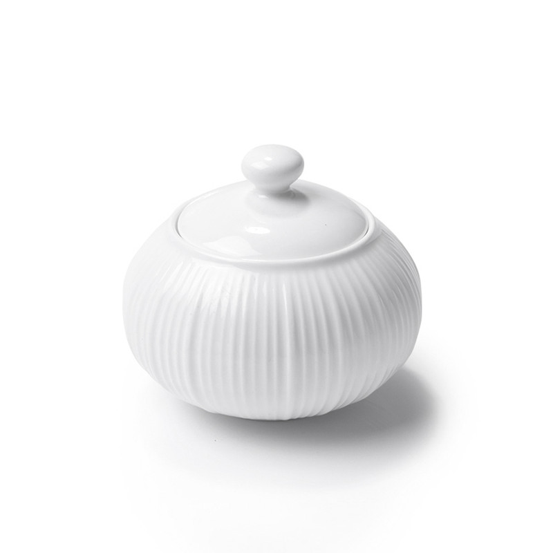 Fissman Sugar Bowl Elegance White 250ml (Porcelain)