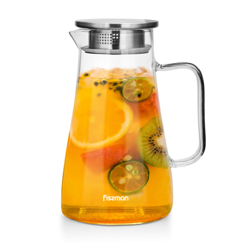 Fissman Jug Acqua 1200ml With Filter (Borosilicate Glass)