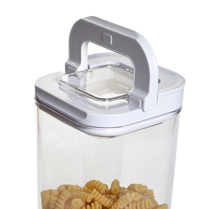 Fissman Square Flip Lock Food Storage Container 11x11x22cm/1.7 L (Plastic)