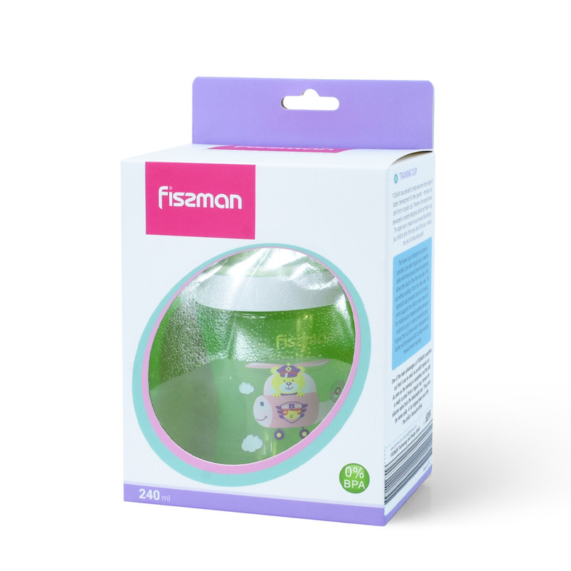 Fissman Training Cup 240ml Green (Plastic)