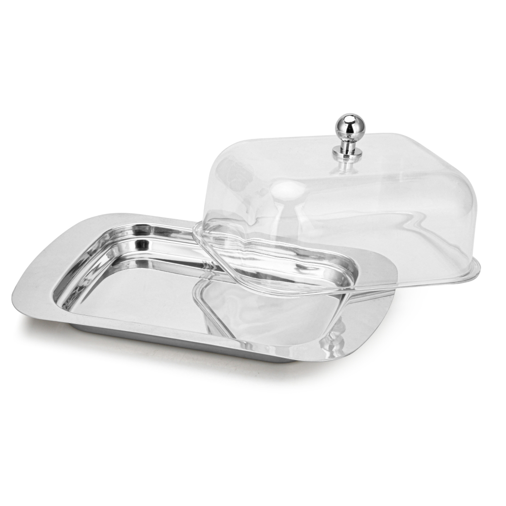 Fissman Butter Dish With Lid 18x12x7cm (Stainless Steel)