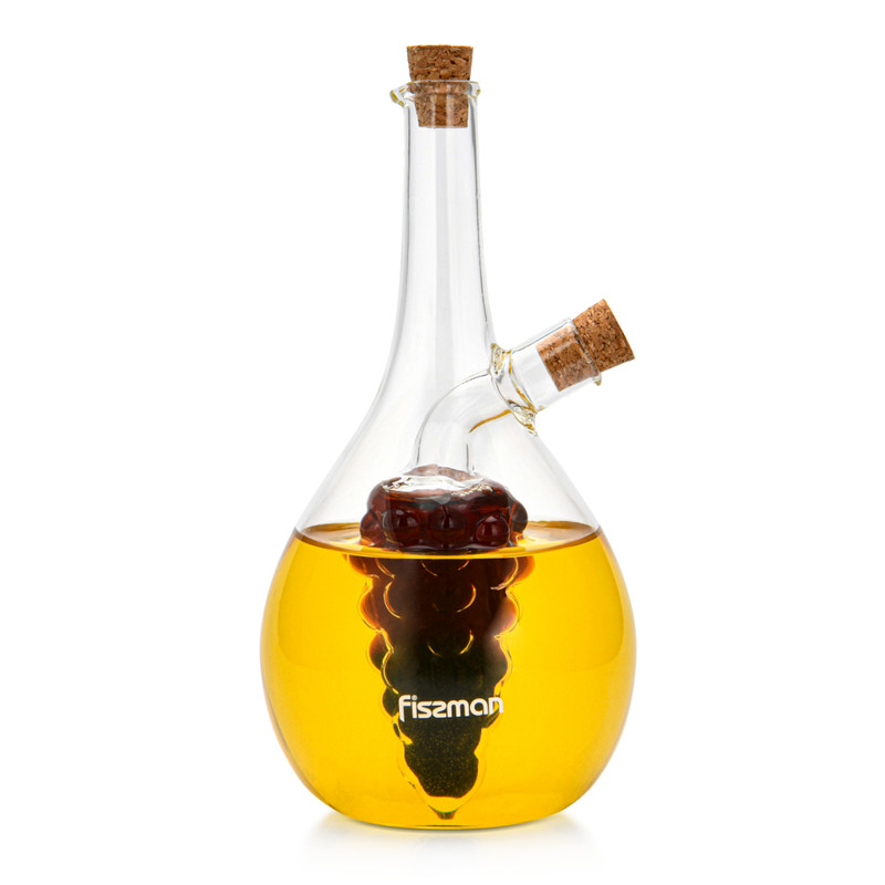 Fissman Oil & Vinegar Bottle 40/450ml 2-In-1 (Borosilicate Glass)