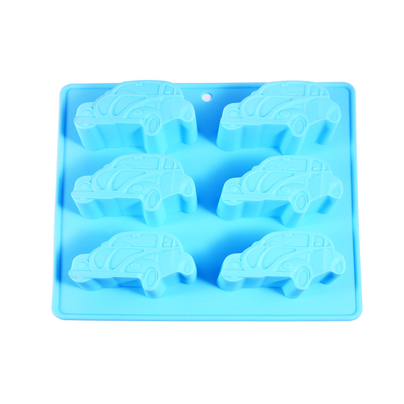 Fissman 6 Cups Cake Mold Cars 22x20x2.5cm (Silicone)