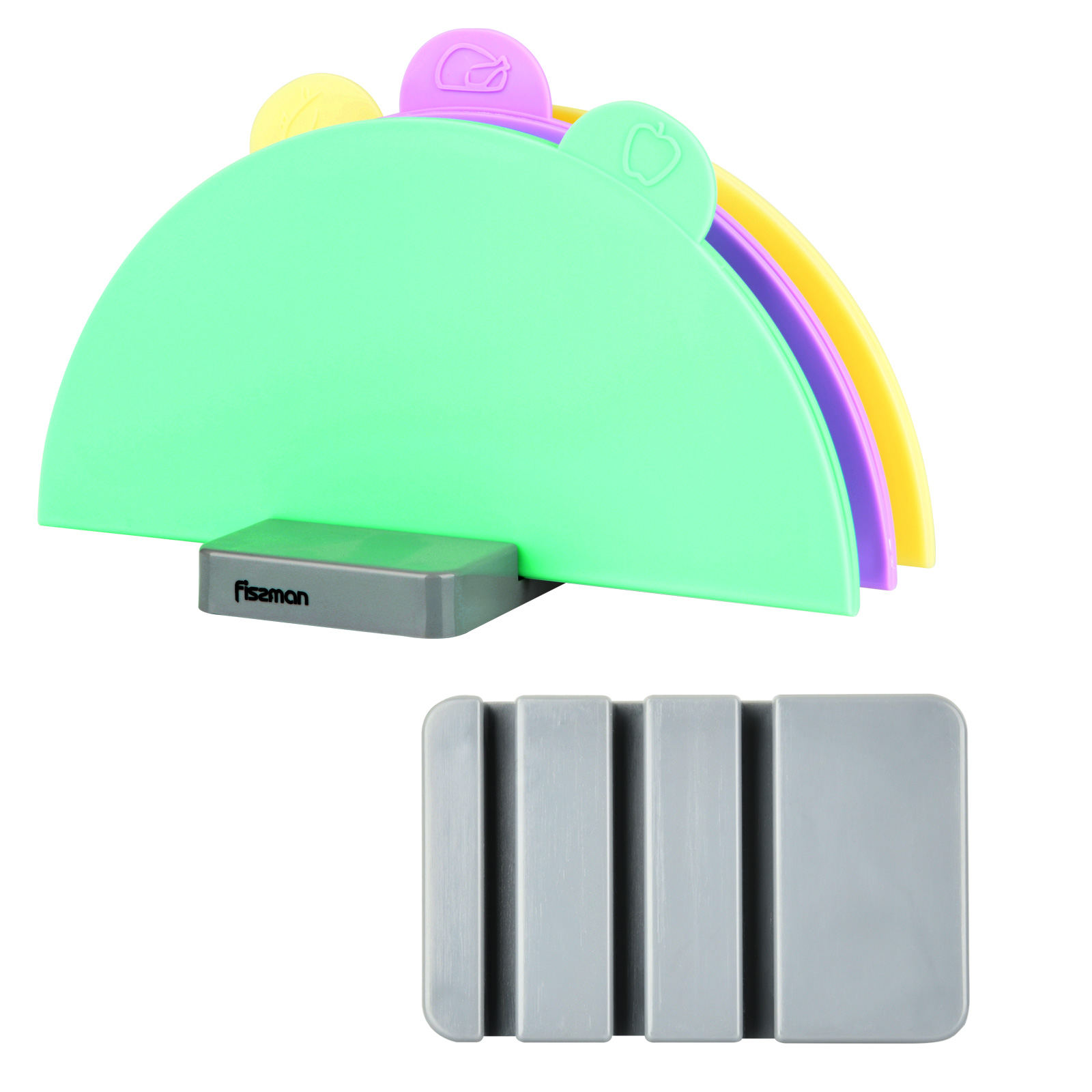 Fissman 3 Pcs Foldable Chopping Board Set 28x28cm (Plastic)