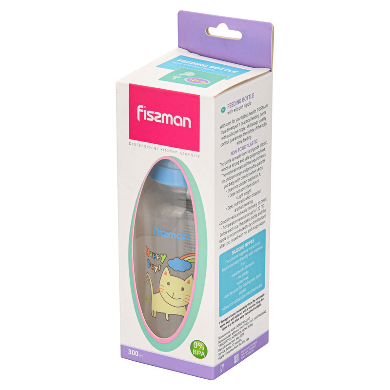 Fissman Feeding Bottle With Wide Neck 300ml (Plastic)